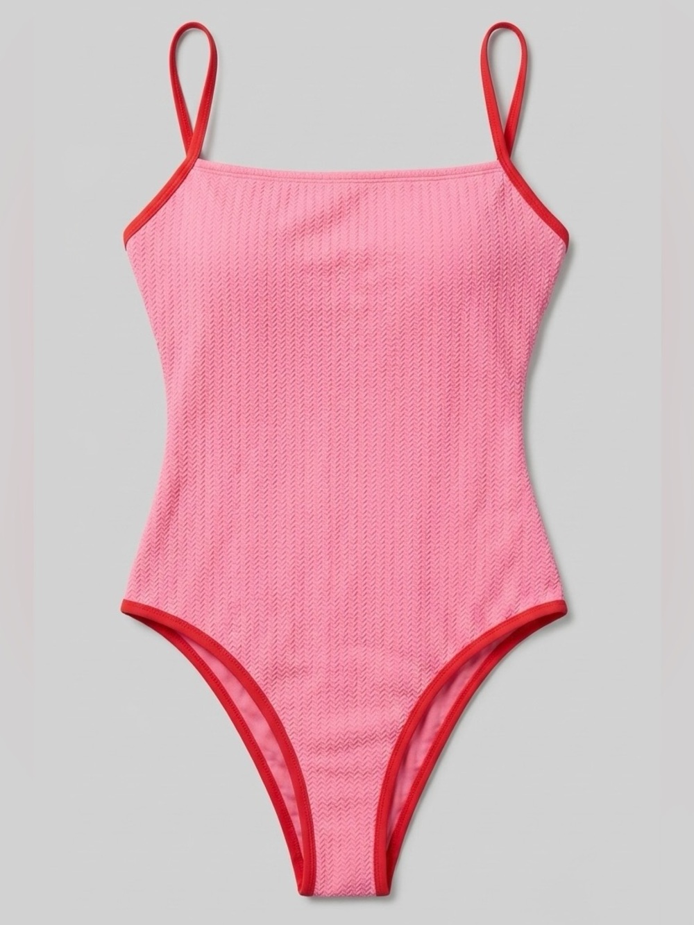 Wild Fable Textured Pink One Piece Swimsuit NWT Size Small (4–6)